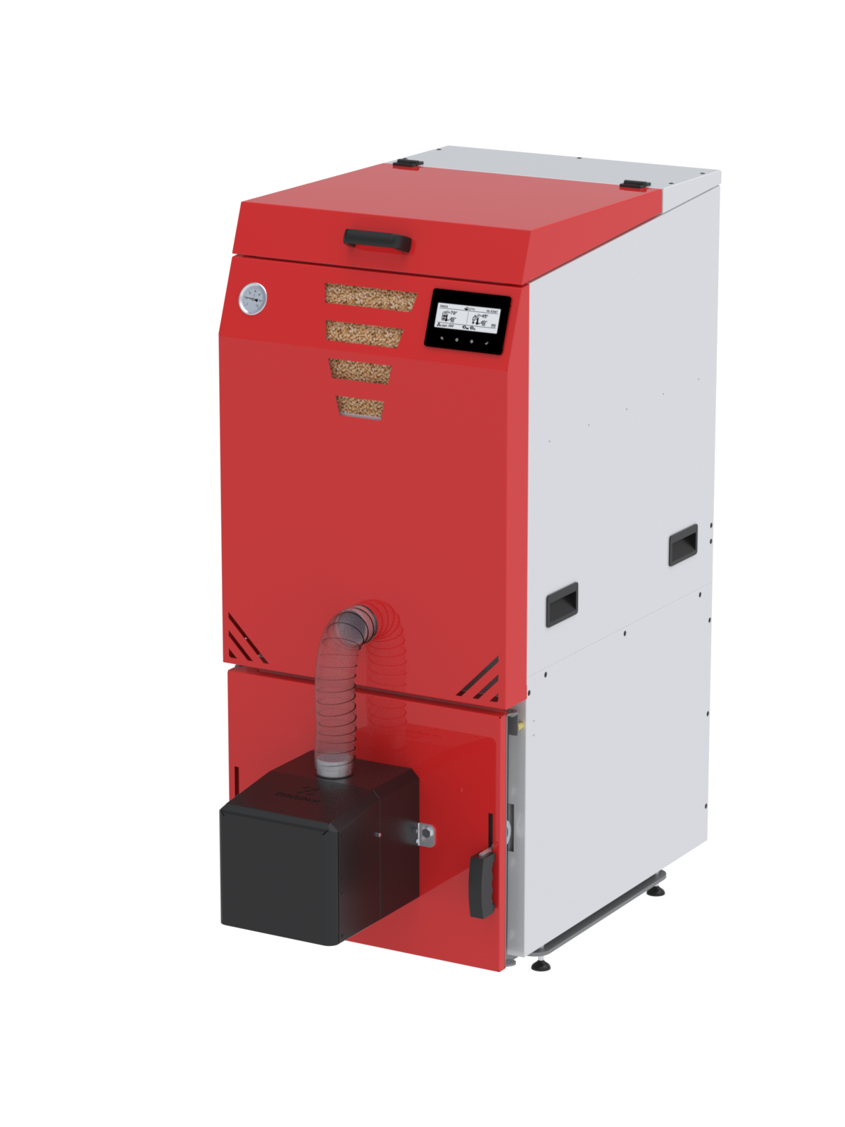 Granulinis katilas SlimKo Plus 16 kW su Easy ROT degikliu